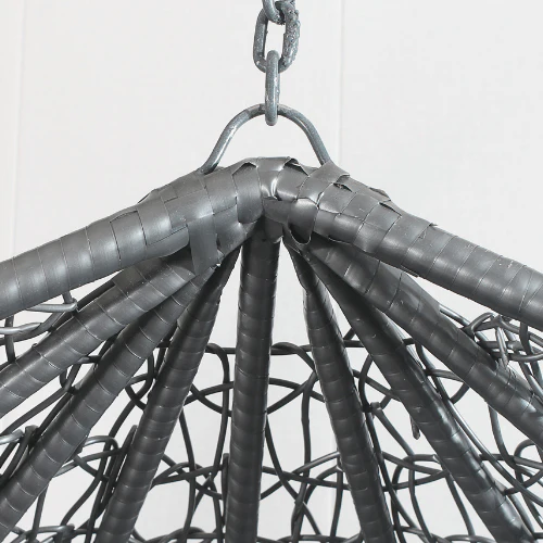 Egg Chair Hanging-  Grey Basket & Grey Cushion - Image 3