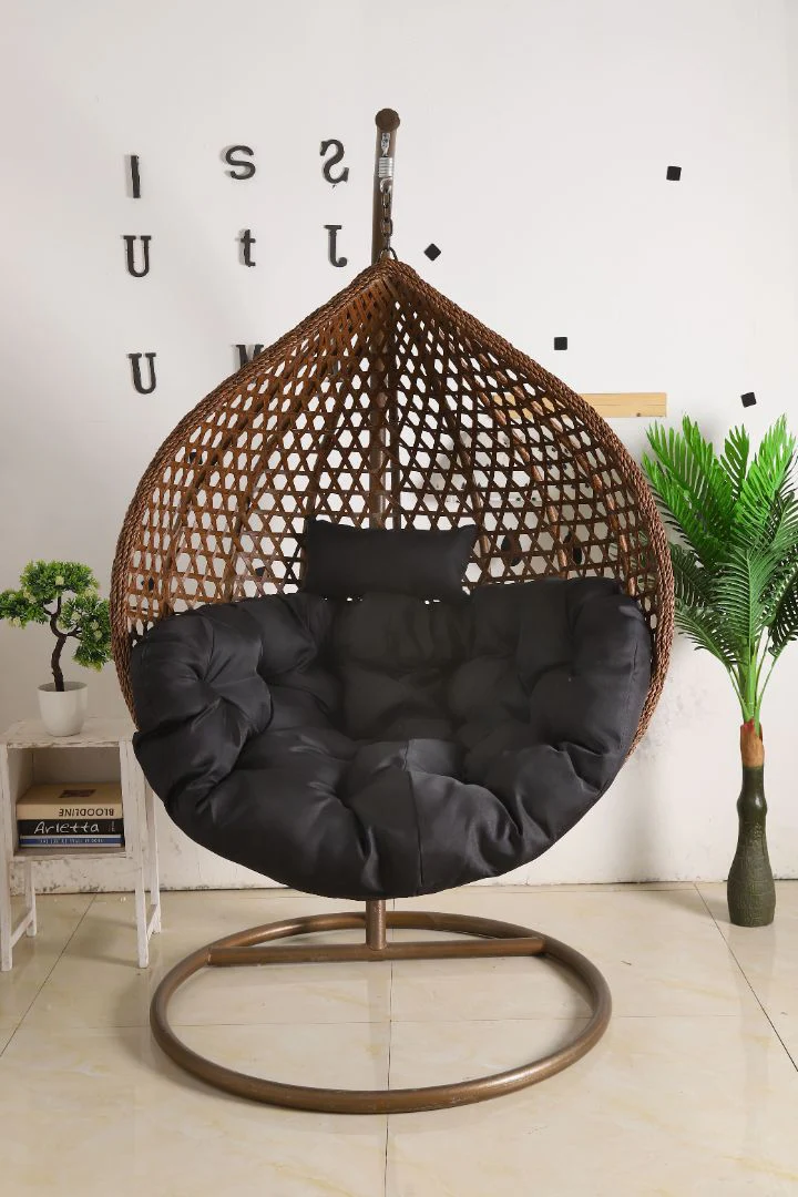 Egg Chair Hanging LUXURY model - Brown Basket - Image 3