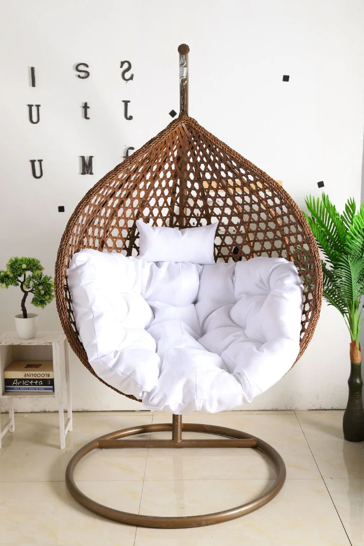Egg Chair Hanging LUXURY model - Brown Basket - Image 5