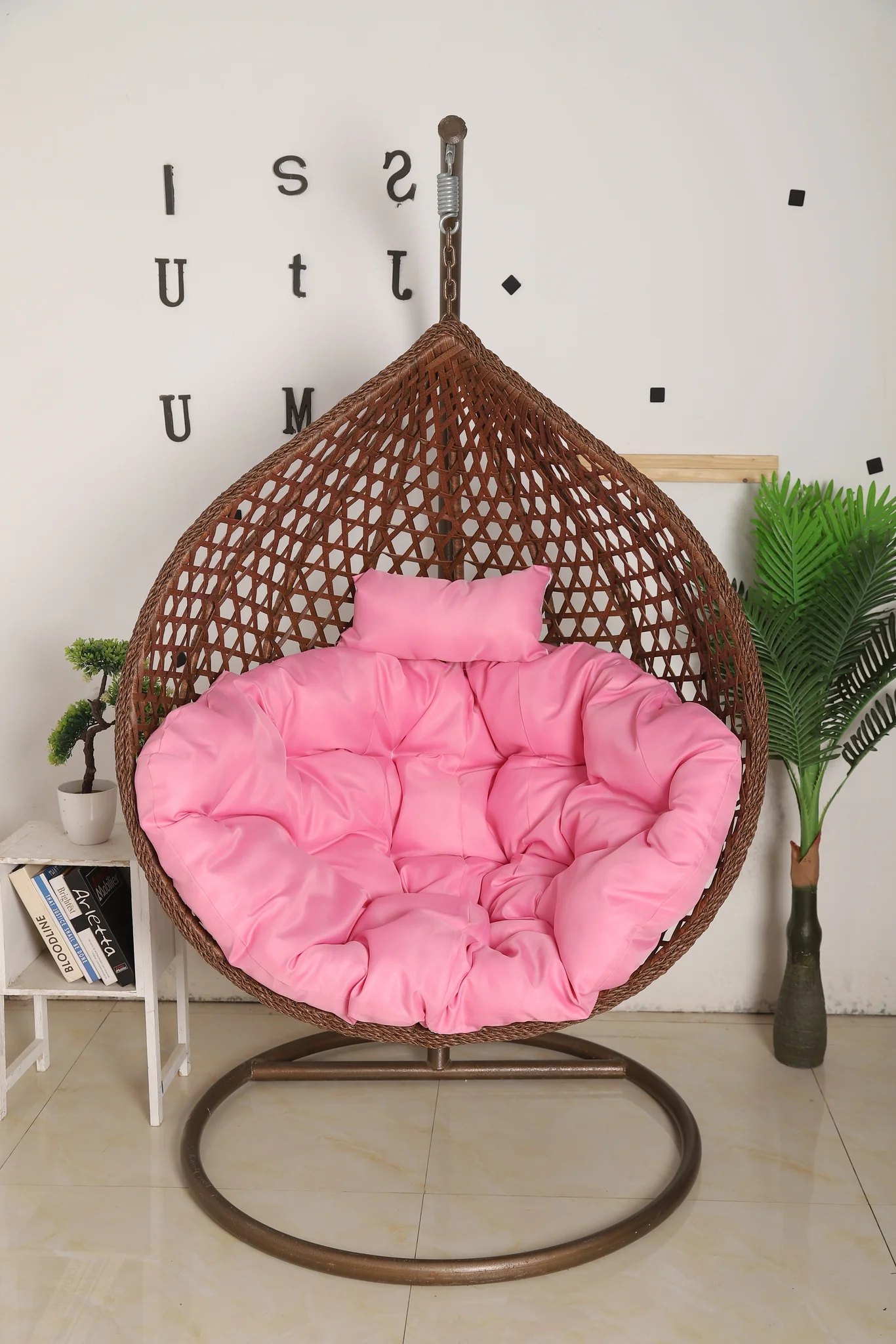 Egg Chair Hanging LUXURY model - Brown Basket - Image 6