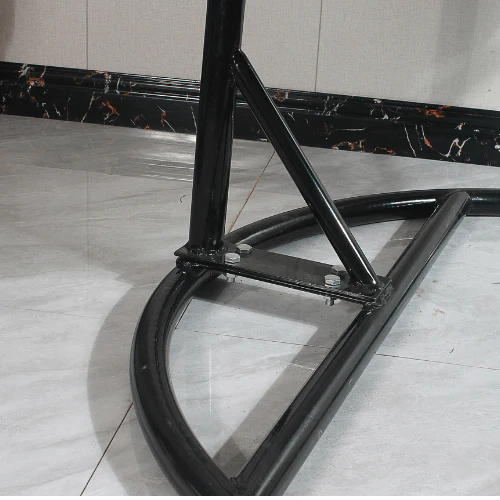 Hanging Egg Chair Double Seat -  Black Basket & Red Cushion - Image 4